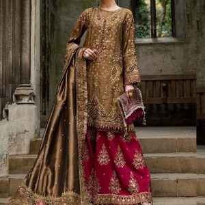 Embroidered Silk 3 Piece