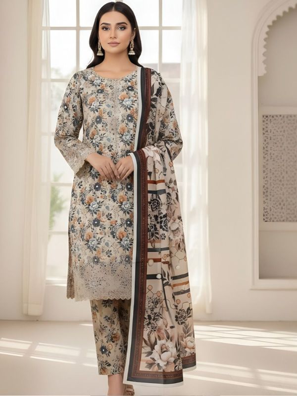 Aneela's Embroidered Lawn Unstitched