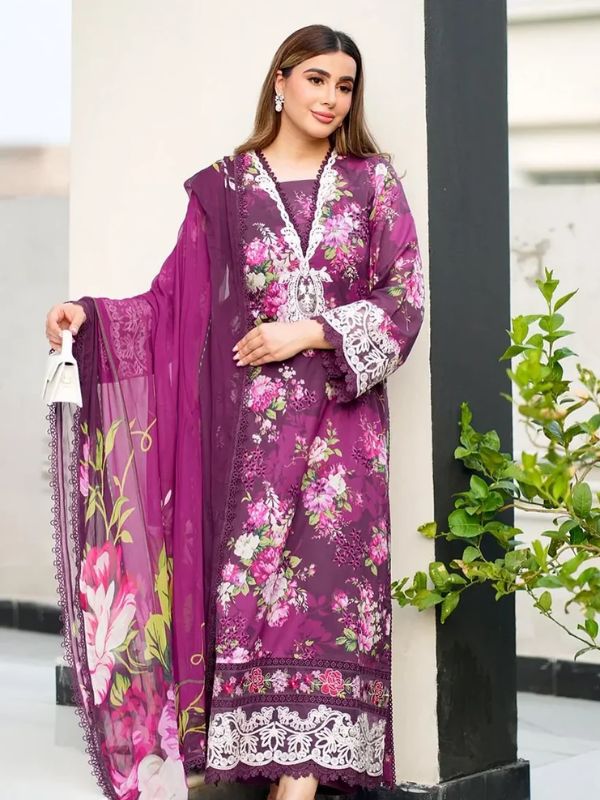 Aneela's Embroidered Lawn Unstitched