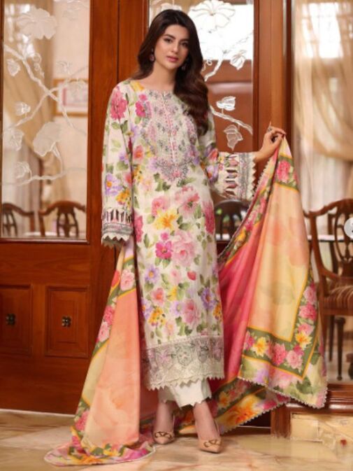 Aneela's Embroidered Lawn Unstitched