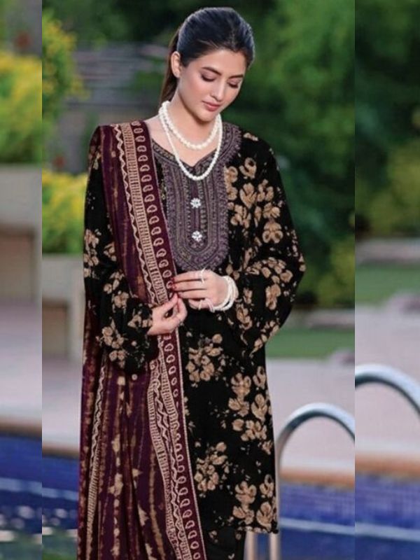 Aneela's Fine Lawn Embroidered Unstitched