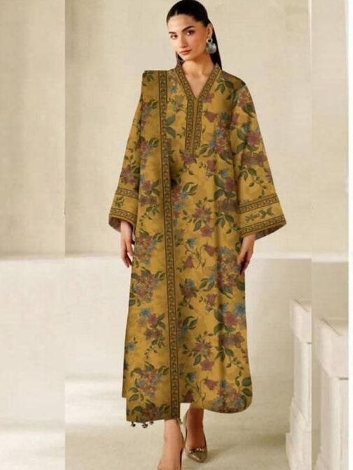 Baroque Embroidered Lawn Fabric Unstitched