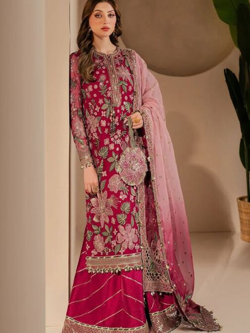 Jazmin Embroidered Frok Chiffon Unstitched