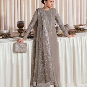 Hussain Rehar Raw Silk Unstitched