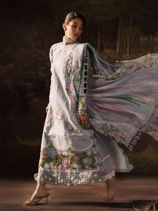 Laam Embroidered Cotton Lawn Unstitched
