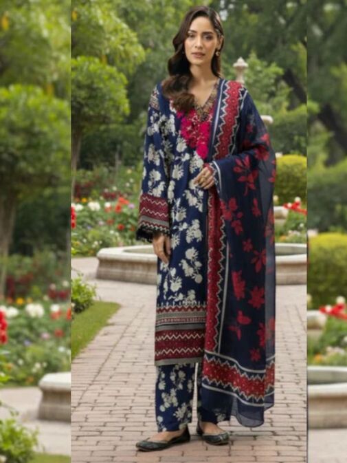 Limelight Embroidered Lawn Fabrics