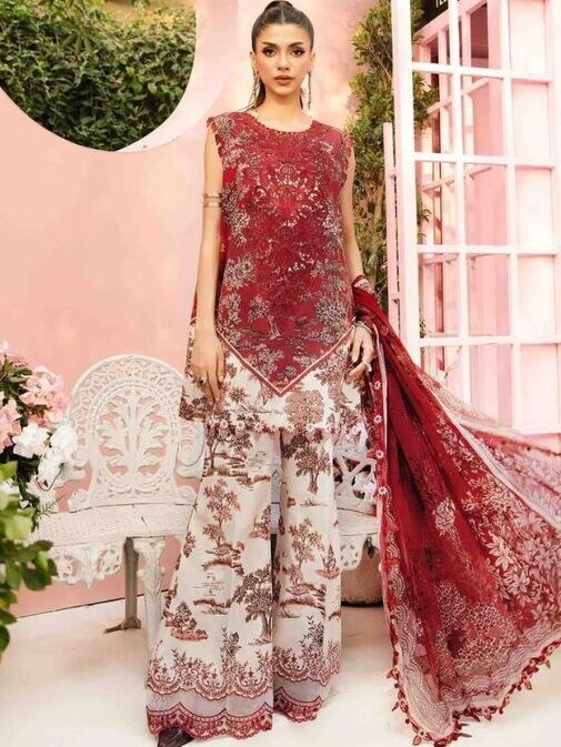 Maria B Embroidered M-Print Lawn Unstitched