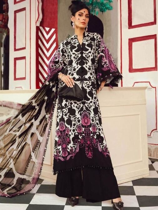 Maria B Embroidered Unstitched Lawn