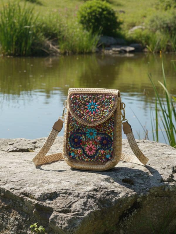 Handcrafted Beaded Crossbody Sling Bag