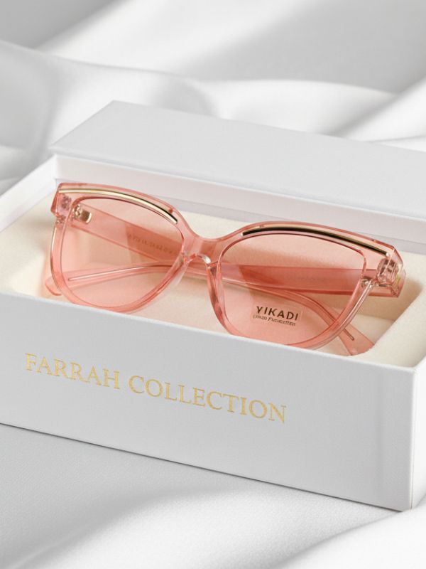 Blush Pink Cat-Eye Fashion Sunglasses