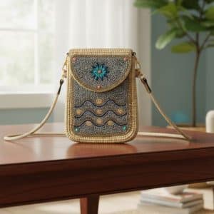 Handcrafted Beaded Crossbody Sling Bag