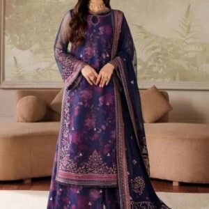 Zarif Embroidered Lawn Fabrics