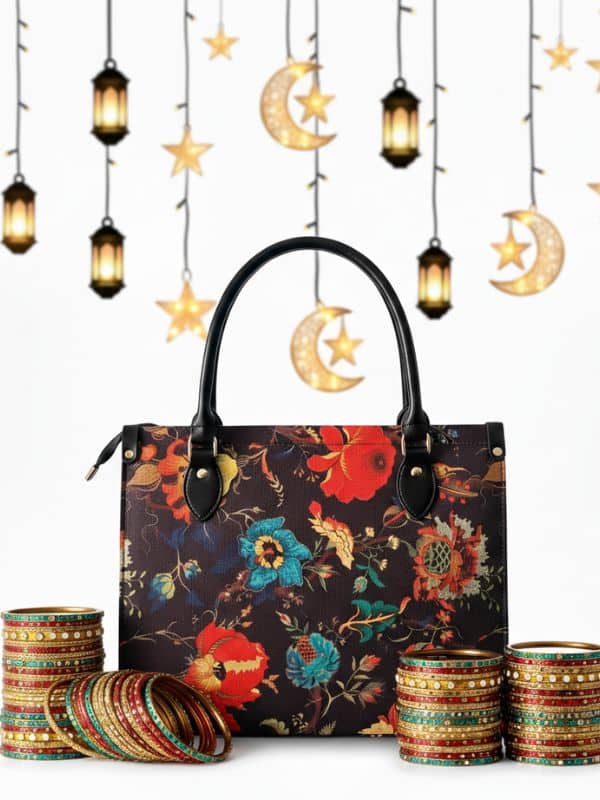 Elegant Floral Print Handbag