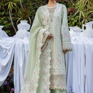 Akbar Aslam Embroidered Lawn Fabrics