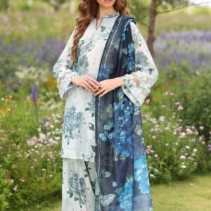 Baroque Embroidered Lawn Fabrics