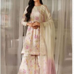 Iznik Embroidered Lawn Fabrics