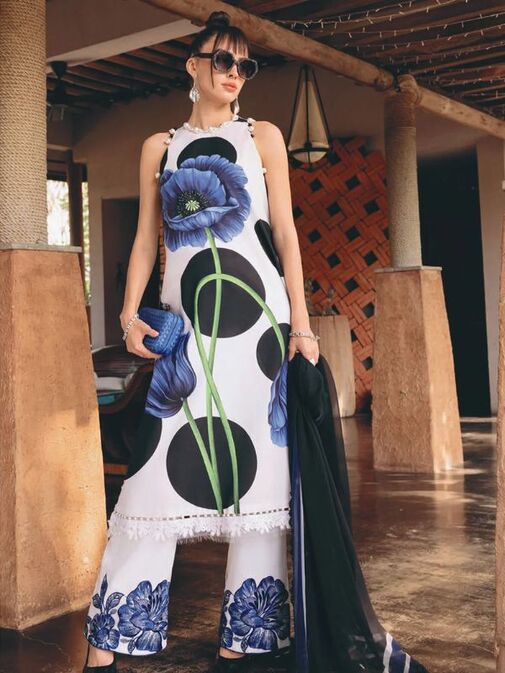 Maria B Embroidered Lawn Fabrics