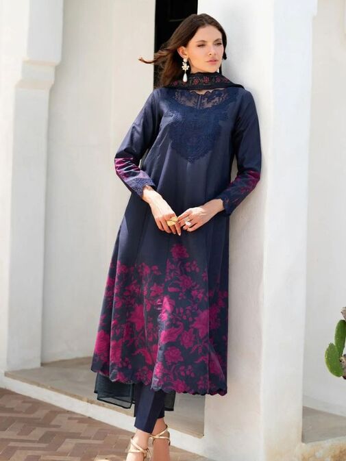 Xenia Embroidered Lawn Fabrics