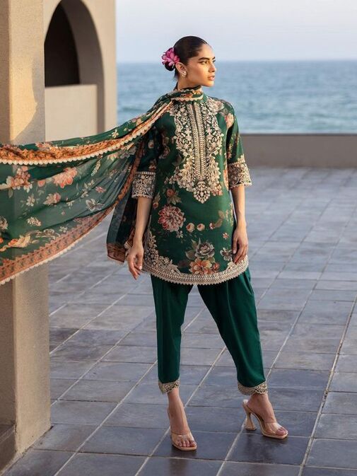 Zainab Chottani Embroidered Lawn Fabrics
