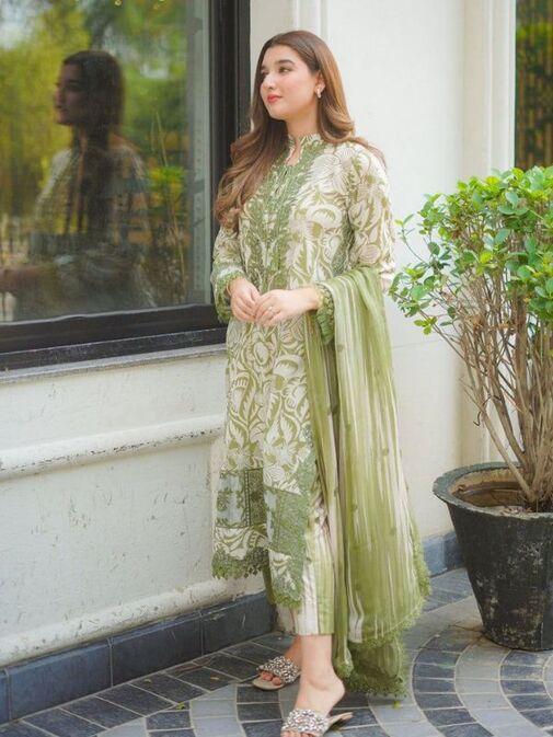 Aneela’s Lawn Embroidered Fabrics
