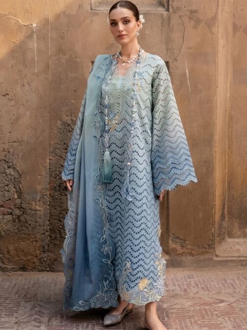 Crimson Tie & Dye Swiss Lawn Fabrics