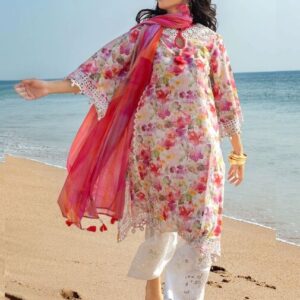 Gul Ahmed Embroidered Lawn Fabrics
