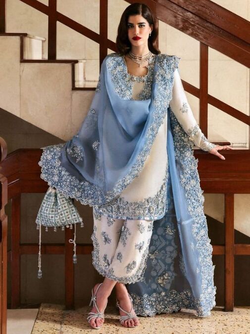 Hussain Rehar Sheesha Silk Fabrics