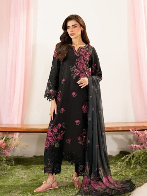 Iznik Embroidered Lawn Fabrics