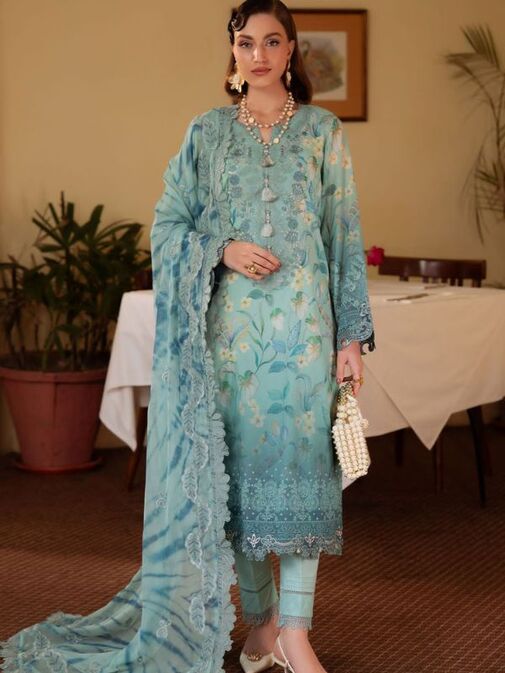 Nureh Embroidered Lawn Fabrics